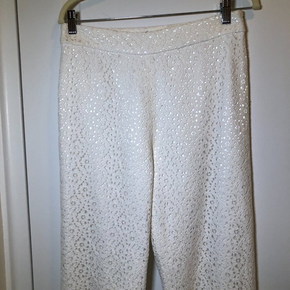 WD-NY Lace Completely Lined White Side Zipper Size 10 NWOT - Picture 13 of 14